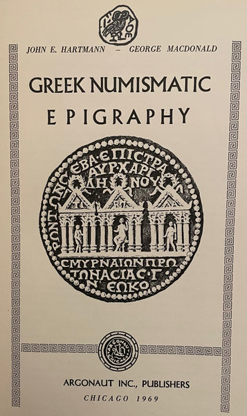 Greek Numismatic Epigraphy