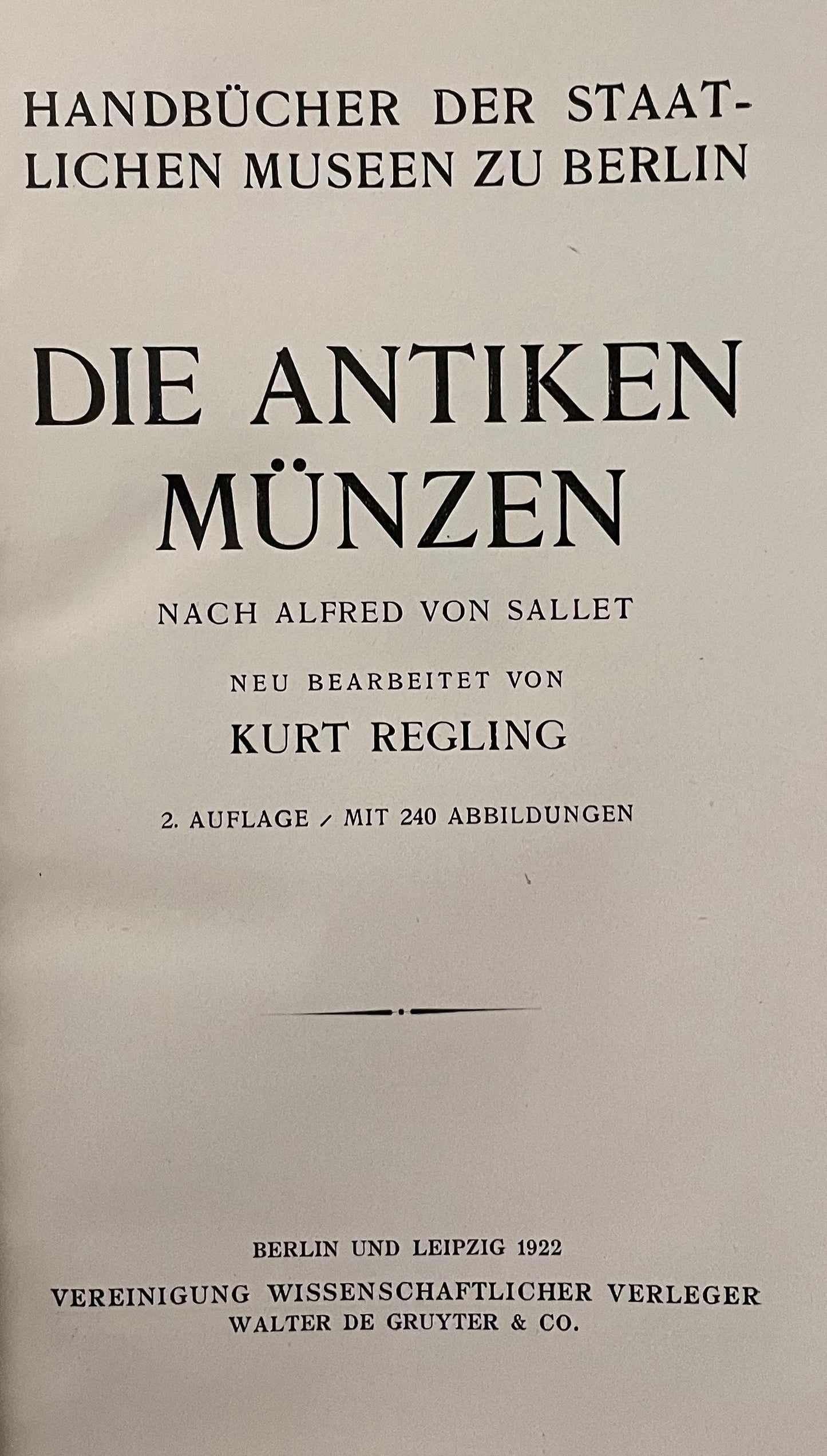 Die Antiken Münzen