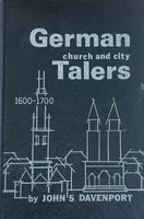 German Church and City Talers 1600-1700