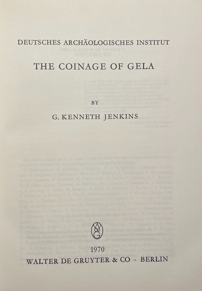 The Coinage of Gela